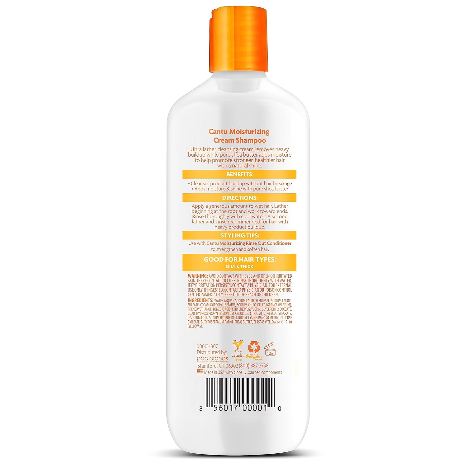 Cantu Shea Butter Moisturizing Cream Shampoo, 13.5 Ounce x-pression