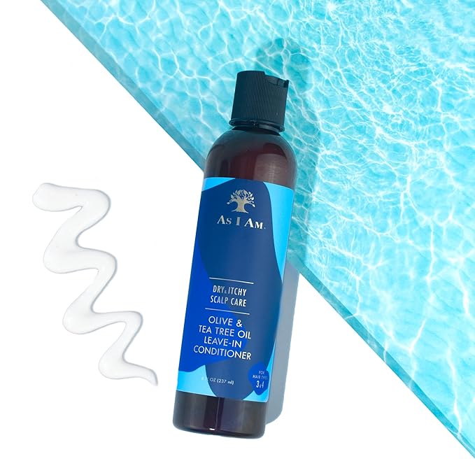 As I Am Dry & Itchy Scalp Care Leave In Conditioner - 8 ounce - Enriched with Piroctone Olamine, Ceramides, Olive Oil, and Tea Tree Oil x-pression