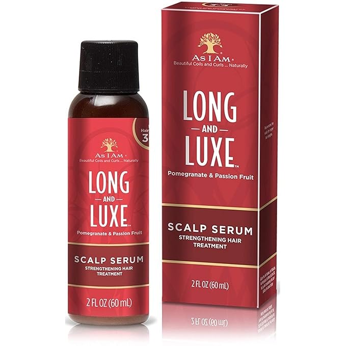 As I Am Long and Luxe Scalp Serum - 2 Ounce - Strengthening Nano Treatment - Enriched with Biotin, Aloe Vera, and Saw Palmetto x-pression