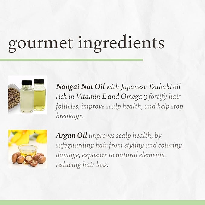 Camille Rose Nangai & Tsubaki Strength Restore Hair Oil, for Strengthening Repair and Reducing Breakage, 4 fl oz x-pression