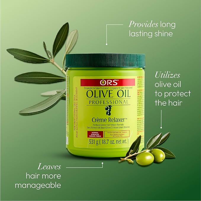 ORS Olive Oil Professional Crème Relaxer Normal Strength 18.75 Ounces, 531 ml x-pression