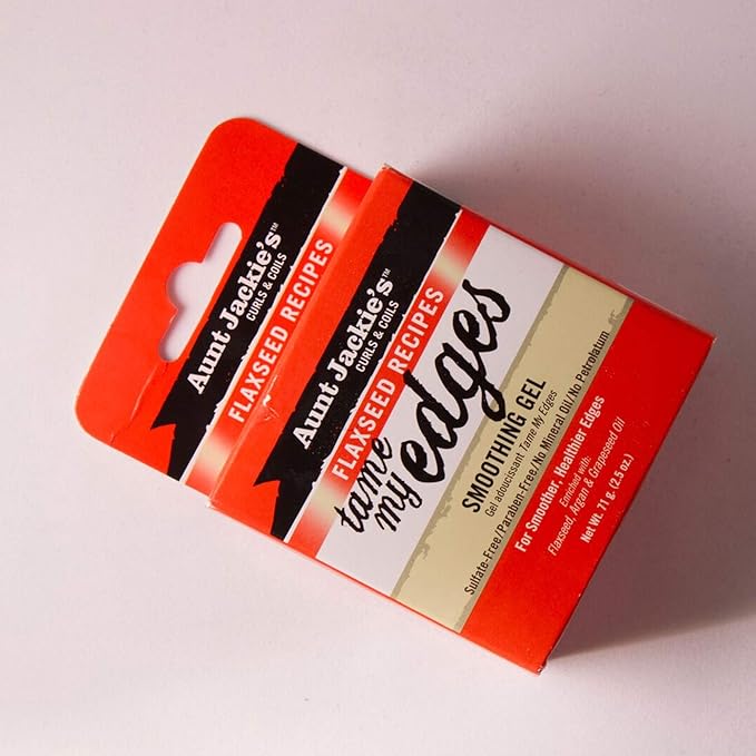 Aunt Jackie's Flaxseed Recipes Tame My Edge Smoothing Hair Gel for Smoother, Healthier Edges, Enriched with Flexseed, Argan and Grapeseed Oil, 2.5 oz x-pression