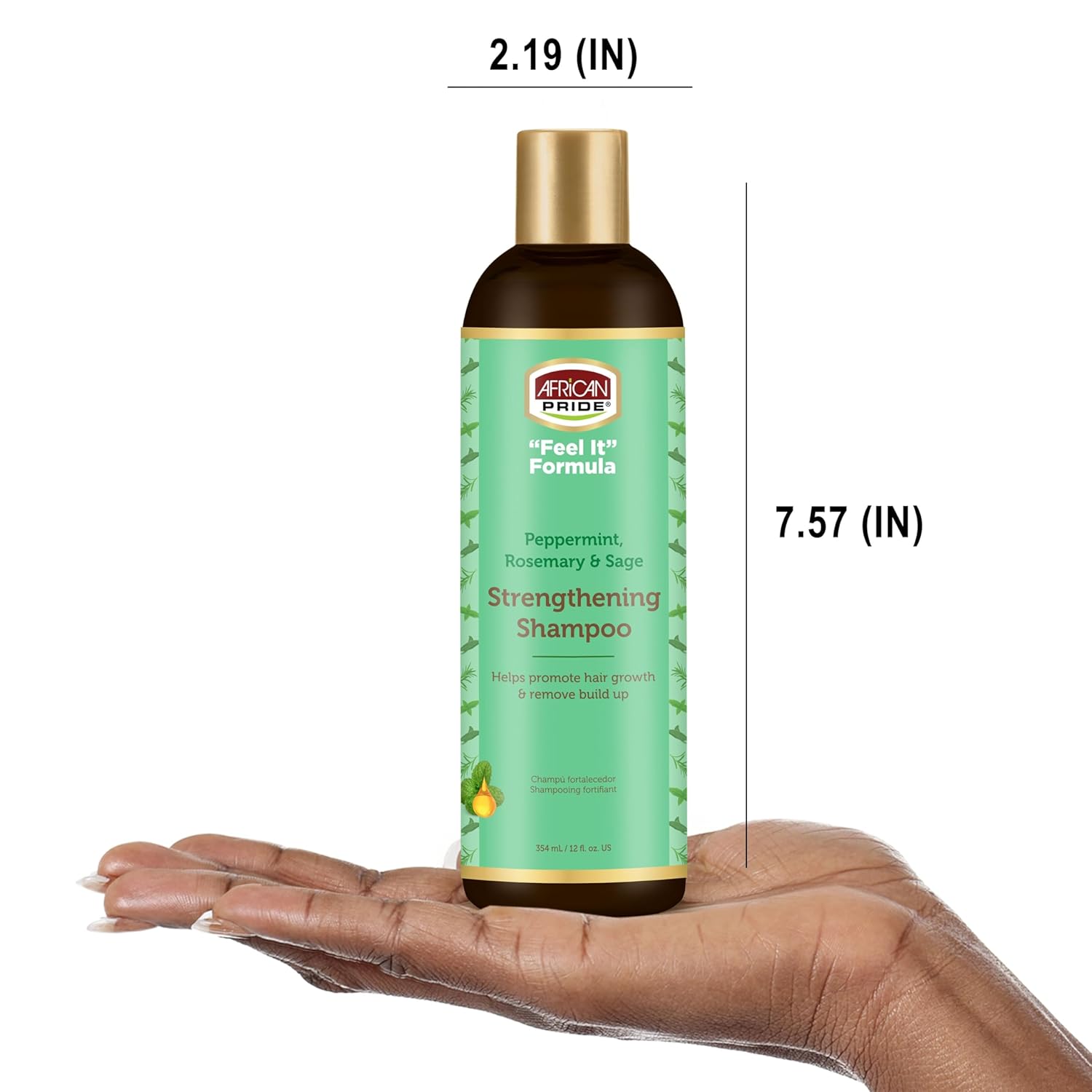 African Pride Feel It Formula Strengthening Shampoo - 12 fl oz, 354 mL x-pression