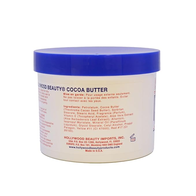 Hollywood Beauty Cocoa Butter Skin Cream With Vitamin E - Enrich, Soothe, & Smooth Dry Skin x-pression