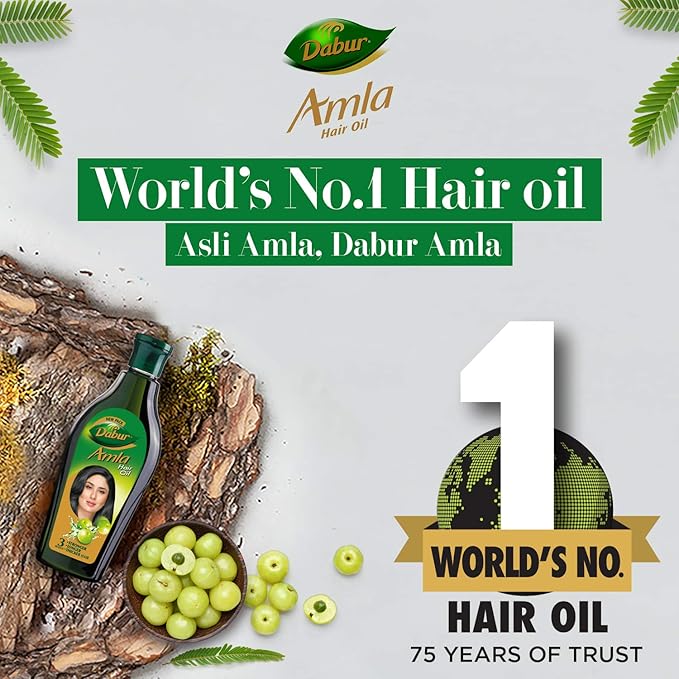 Dabur Amla Hair Oil - 110 ml | 200 ml | 300 ml | For Strong, Long and Thick hair | Nourishes Scalp | Controls Hair Fall, Strengthens Hair & Promotes Hair Growth x-pression