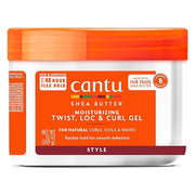 CANTU MOISTURISING TWIST &  LOCK GEL WITH SHEA BUTTER, 13oz x-pression
