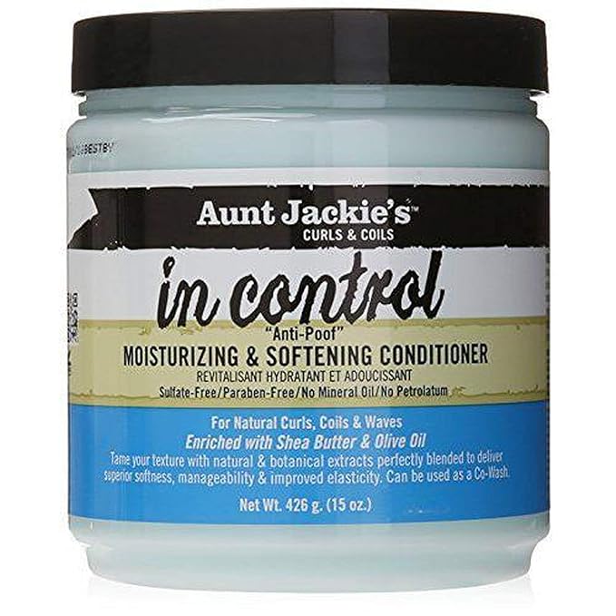 Aunt Jackie's in control  "Anti-Poof" Moisturizing & Softening Conditioner , 15oz, 426 g x-pression