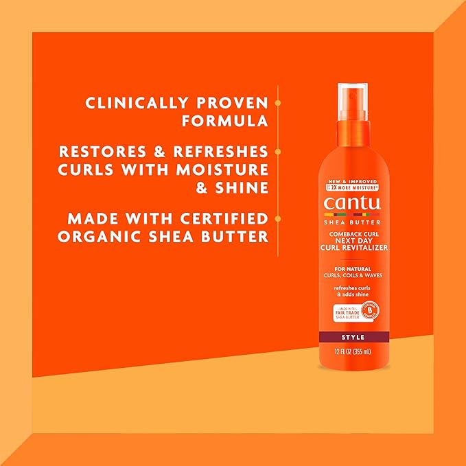 CANTU Comeback Curl Next Day Curl Revitalizer, 12 Fluid Ounce x-pression
