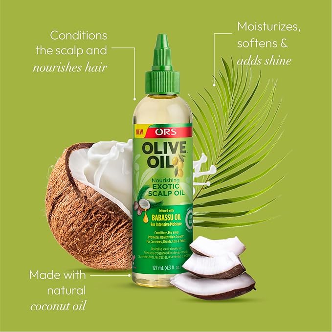ORS Olive Oil Nourishing Exotic Scalp infused with Babassu Oil for Intensive Moisture 4.3 oz x-pression