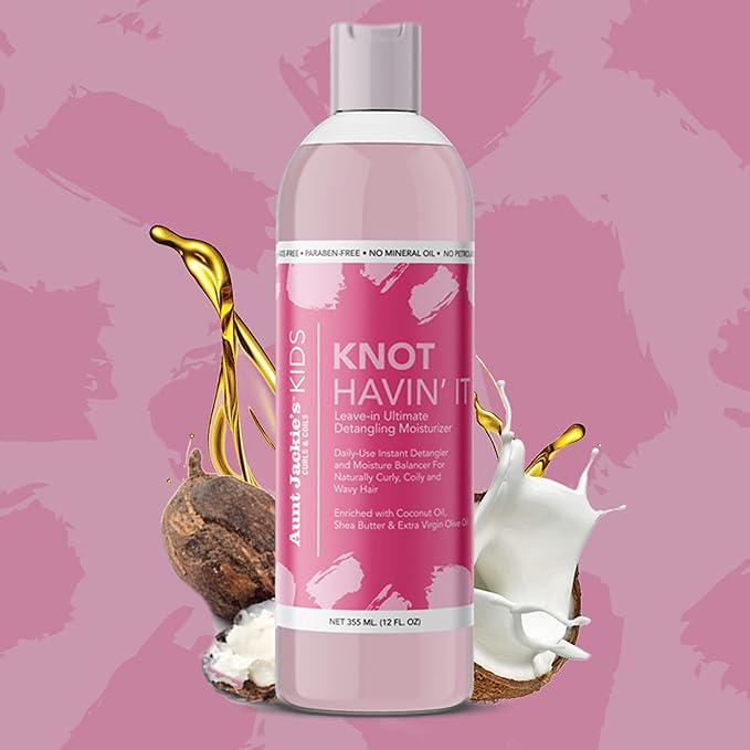 Aunt Jackie's Girls Knot Havin' It, Leave-in Ultimate Hair Detangler, For Daily Use for Naturally Curly Hair, 12 Ounce Bottle x-pression