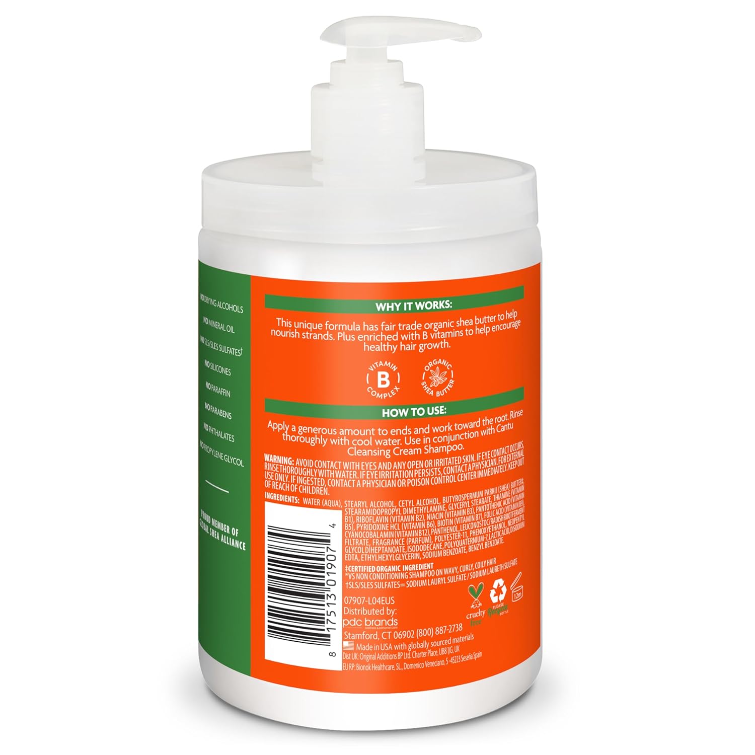 Cantu Shea Butter for Natural Hair Sulfate- Hydrating Cream Conditioner, 25 Ounce, 739 ml x-pression