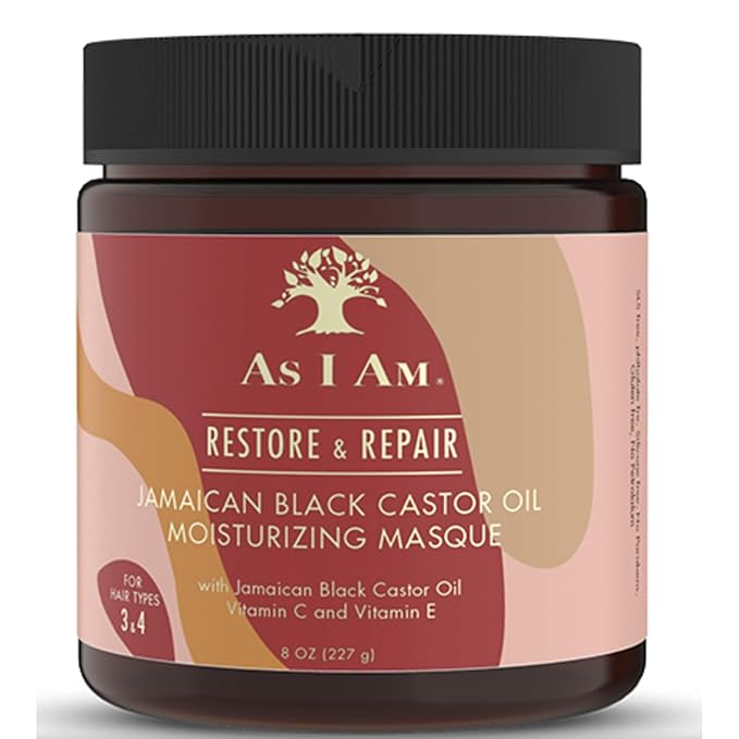 As I Am Restore And Repair Jamaican Black Castor Oil Moisturizing Hair Masque, 8 Fl Ounce x-pression