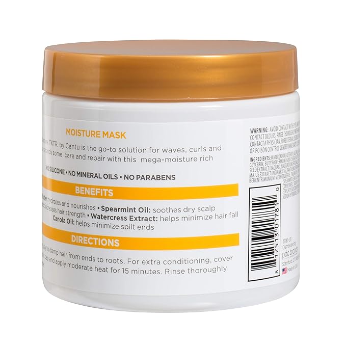 Cantu TXTR By Treat Strengthen + Restore Moisture Mask - 14oz, 396g x-pression