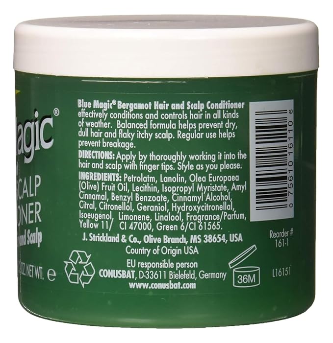 Blue Magic Conditioner, Hair & Scalp, Bergamot, 12 Oz x-pression