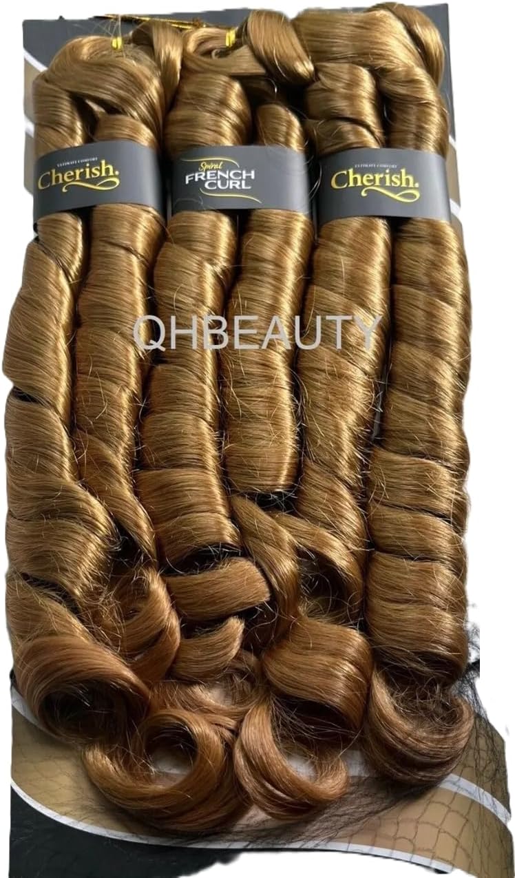 Cherish Spiral French Curl Braid Pre Stretched 3X, 28" x-pression