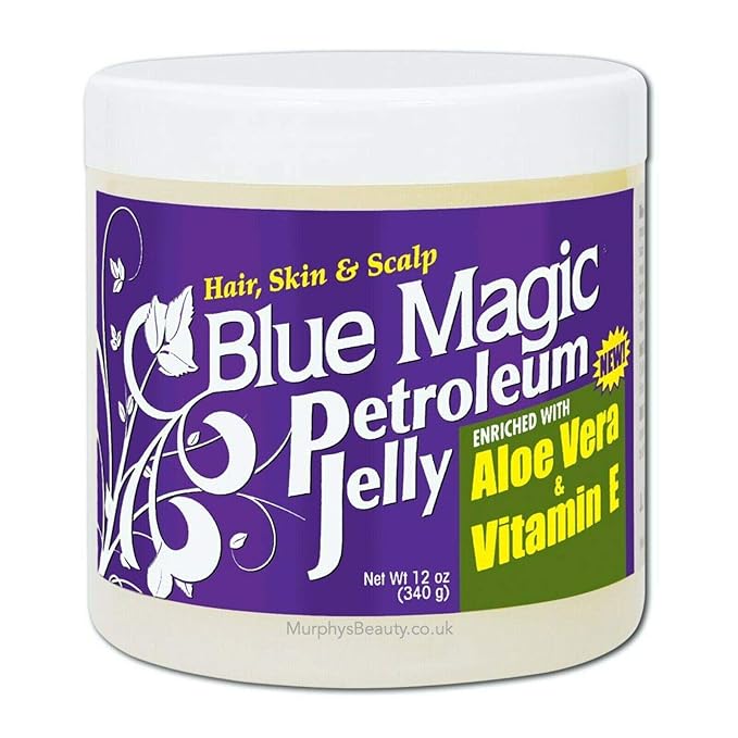 Blue Magic Petroleum Jelly Enriched  with Aloe Vera & Vitamin E , 12 oz. x-pression