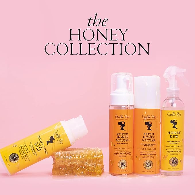Camille Rose Fresh Honey Nectar Deep Conditioning Treatment to Hydrate, Stimulate Hair Growth and Add Shine x-pression