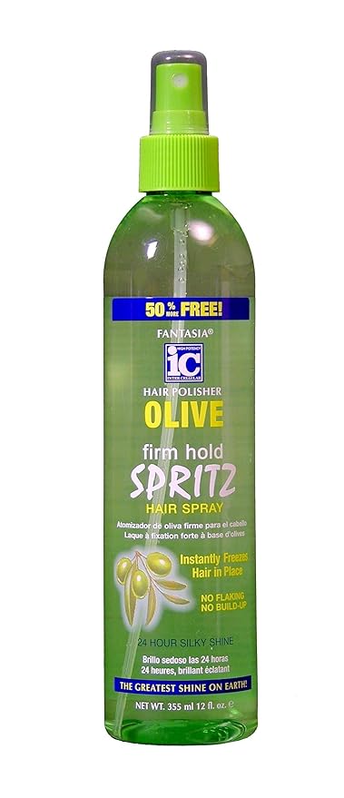 IC Fantasia Hair Polisher Olive Firm Hold Spritz Hair Spray, 10 Ounce x-pression