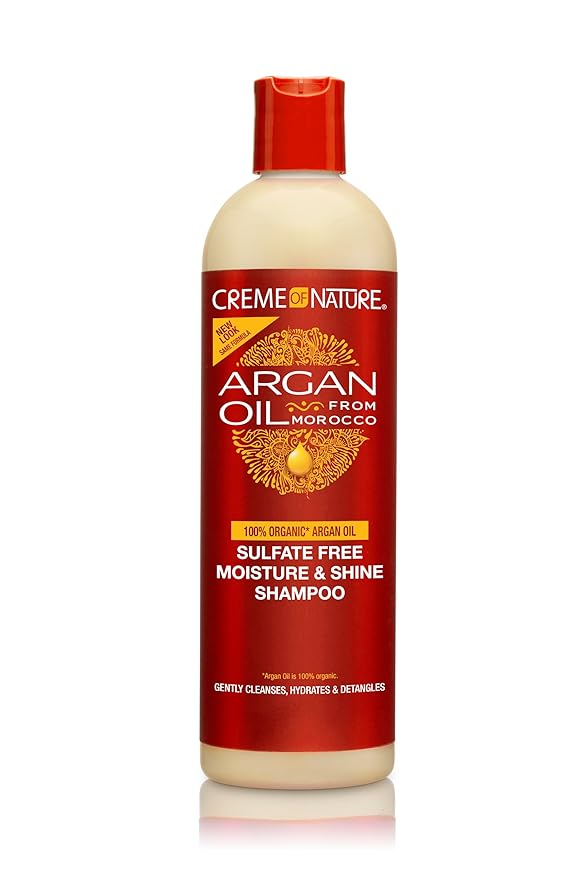 Crème of Nature Moisture & Shine Shampoo with Argan Oil: 12 OZ x-pression