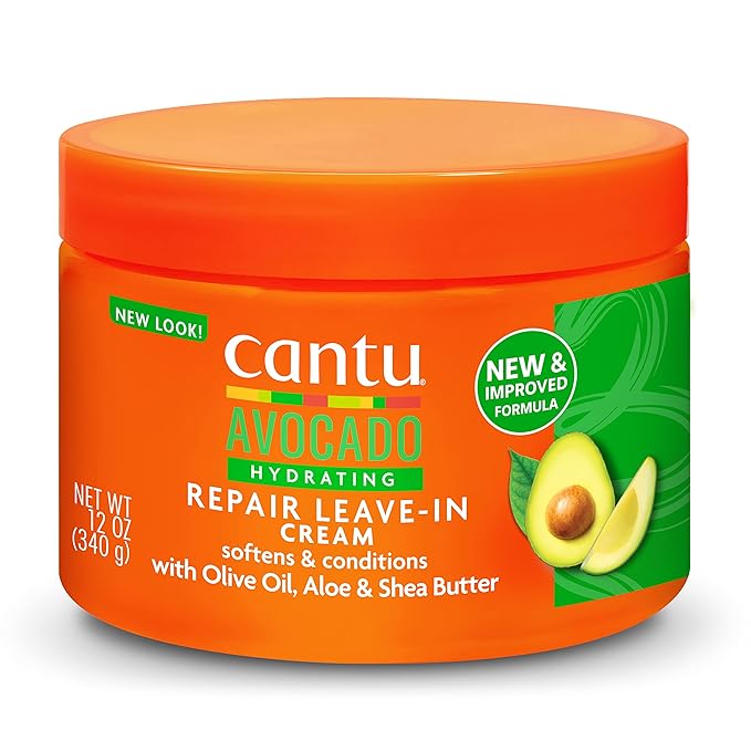 Cantu Avocado Hydrating Repair Leave-In Conditioning Cream, 12 Ounce(340 g) x-pression