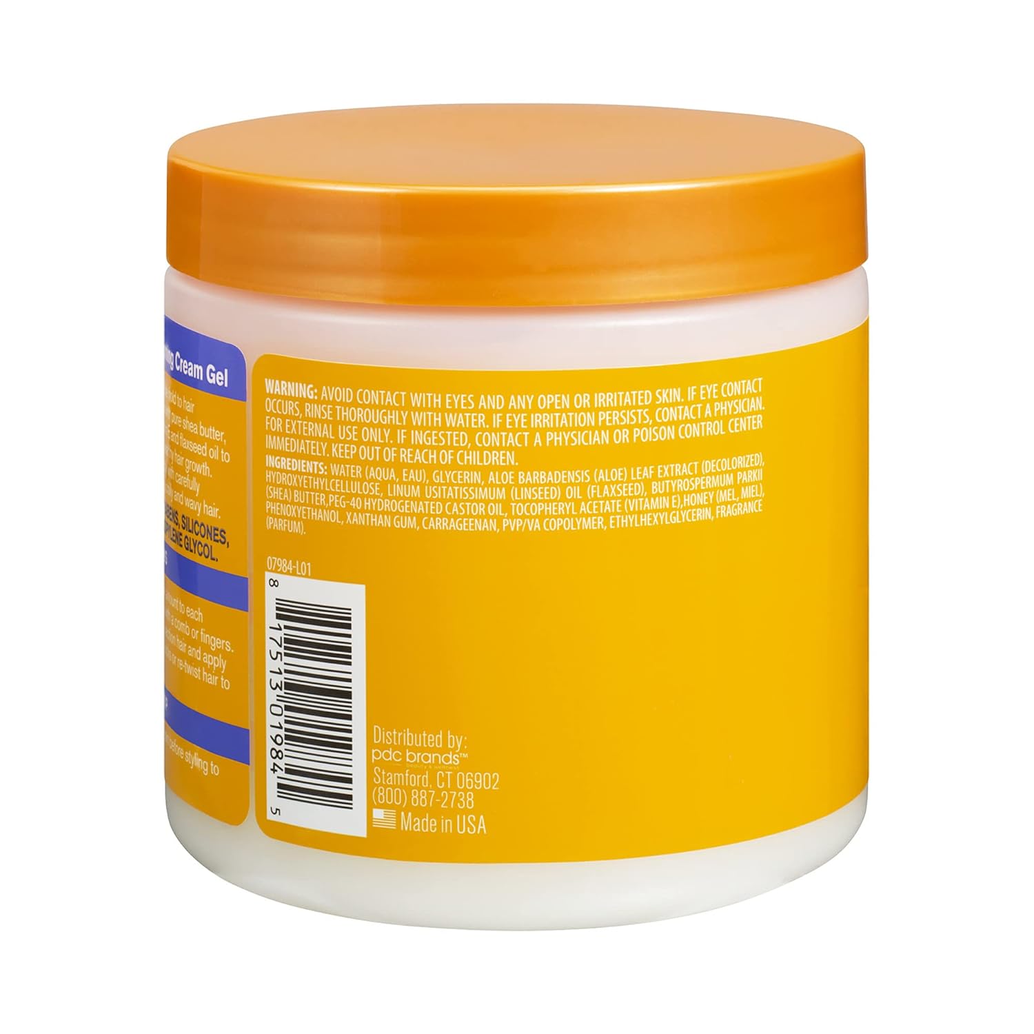Cantu Flaxseed Smoothing Cream Gel With Aloe, Honey Shea Butter & Vitamin E, 453g x-pression