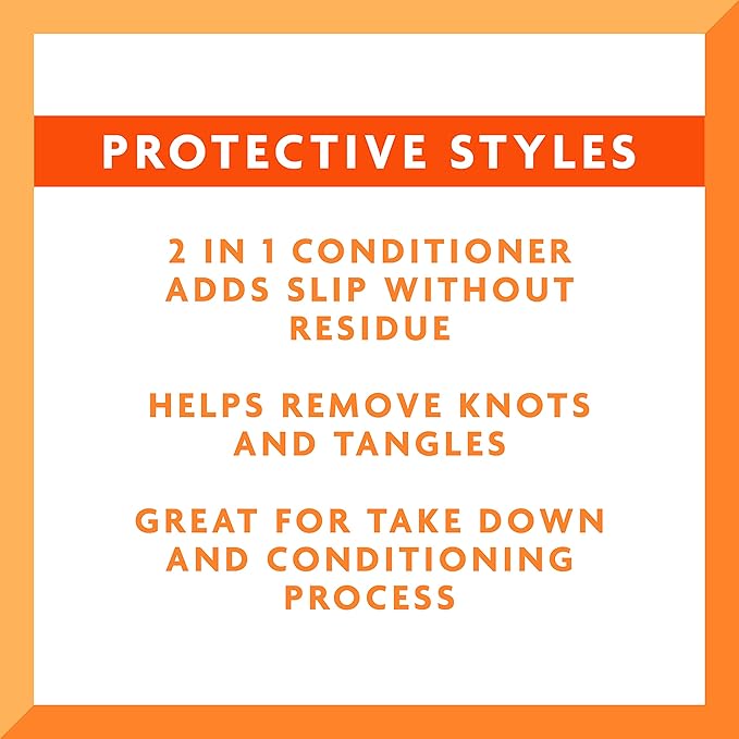 CANTU Protective Styles by Angela Conditioning Detangler with Marula Oil & Aloe Vera, 8 Ounce x-pression