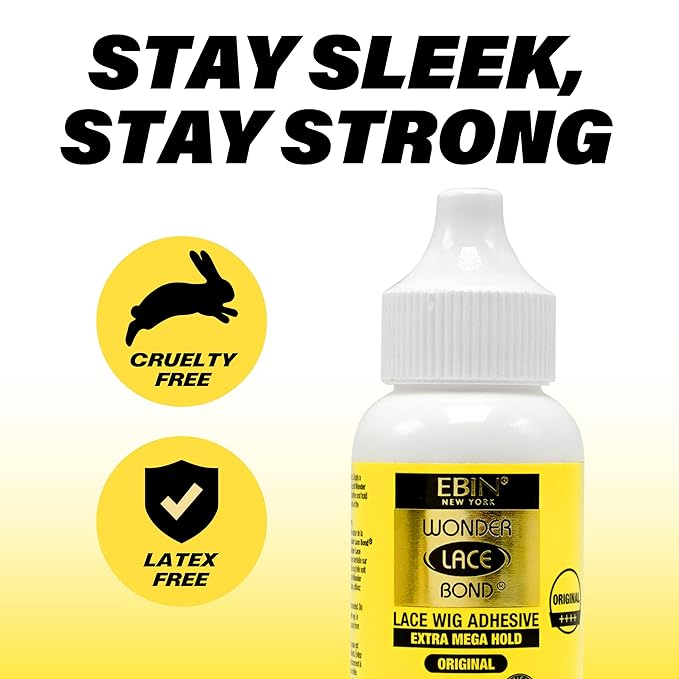 EBIN NEW YORK Wonder Lace Bond Wig Adhesive Extra Mega Hold 1.18oz/35ml x-pression