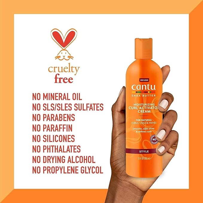 CANTU Shea Butter Moisturizing Curl Activator Cream, 12 Oz (355 ml) x-pression