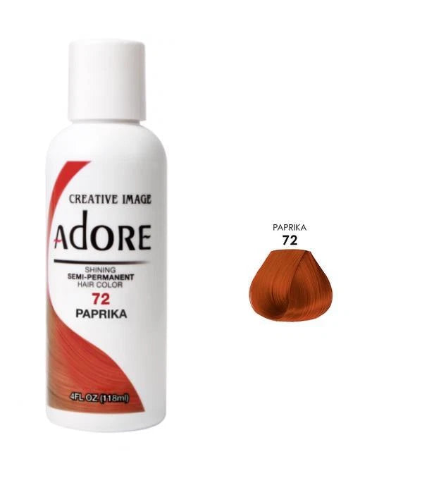 2 X ADORE SEMI PERMANENT HAIR DYE COLOR AMMONIA PEROXIDE ALCOHOL FREE 118 ML x-pression