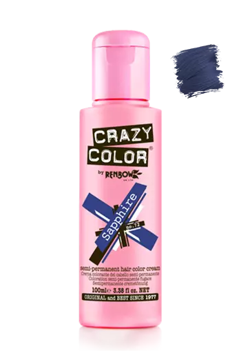 Crazy Color Semi Permanent Hair Colour Cream - 100 ml - All Colors x-pression