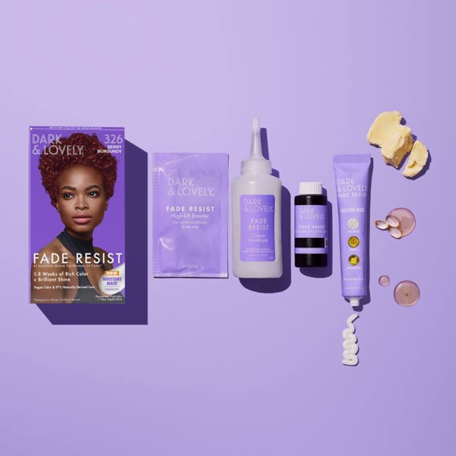 Dark & Lovely Fade Resist, Rich Conditioning Hair Color #326 Berry Burgundy x-pression