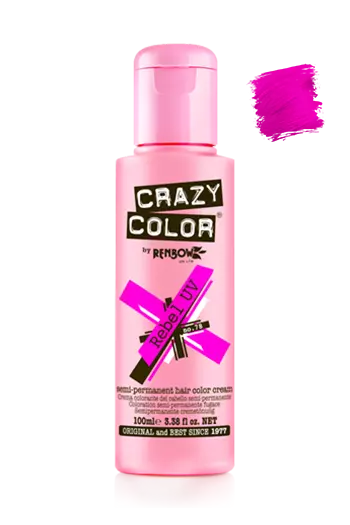 2X CRAZY COLOR SEMI PERMANENT HAIR DYE 100ml - All Colours x-pression