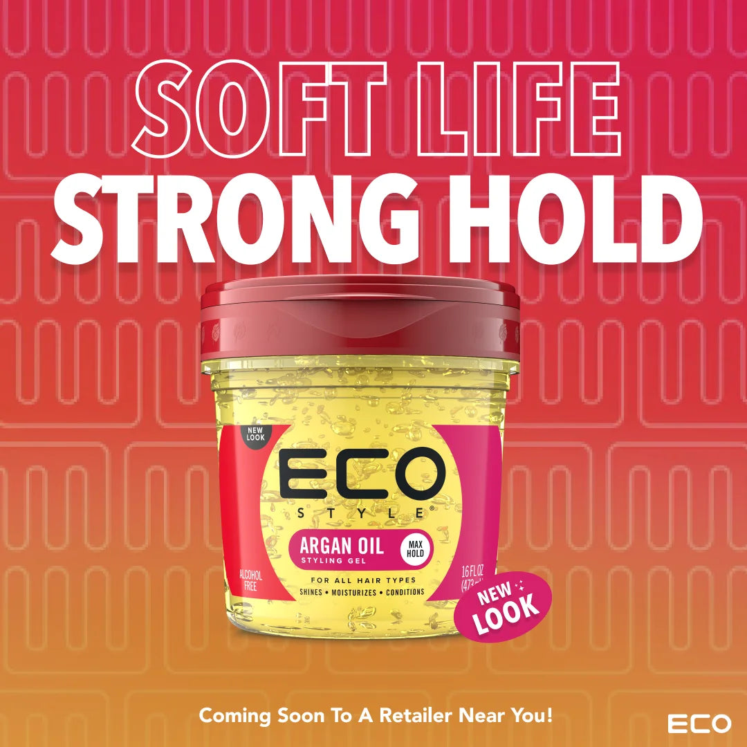 Ecoco Style Professional Styling Gel with Argan Oil - Moisturizing, Weightless, All-day Shine x-pression