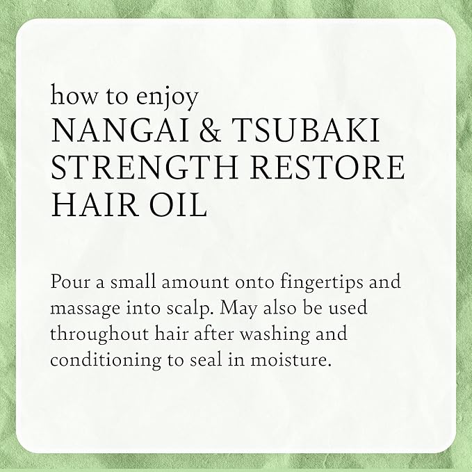 Camille Rose Nangai & Tsubaki Strength Restore Hair Oil, for Strengthening Repair and Reducing Breakage, 4 fl oz x-pression
