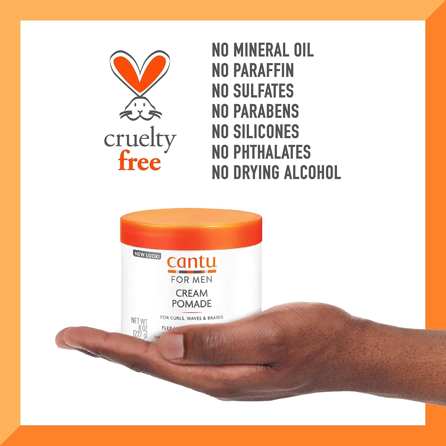 CANTU Shea Butter Men's Collection Cream Pomade, 227 g x-pression