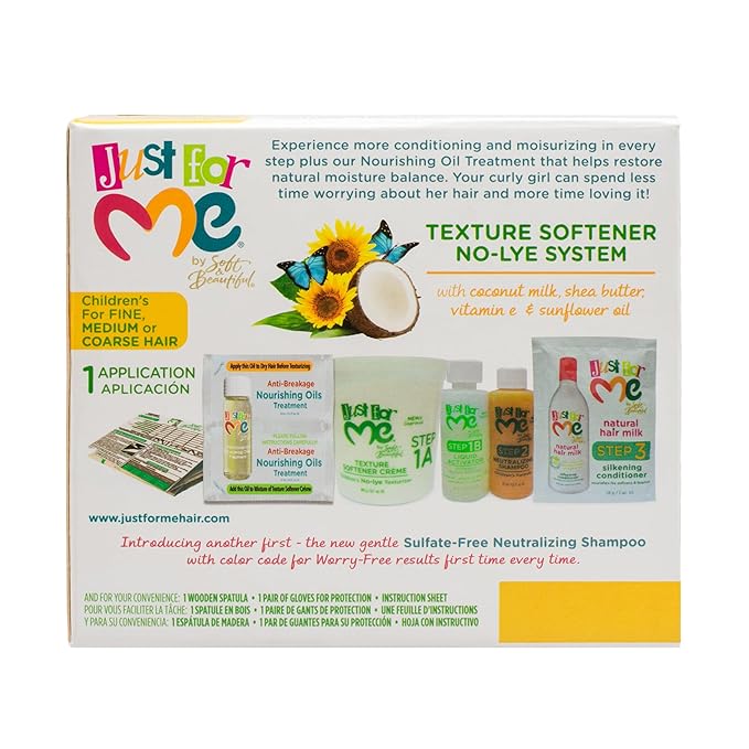 Just For Me- No-Lye Texture Softener Kit For Kids - 1 Application x-pression