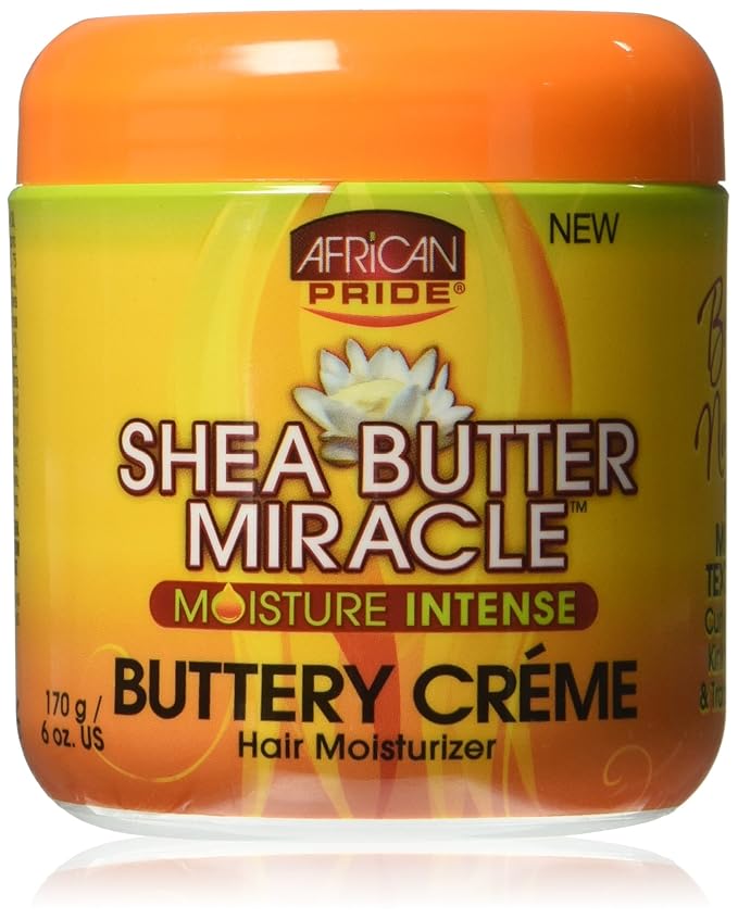 African Pride Shea Butter Miracle Buttery Crème, 6 Ounce x-pression