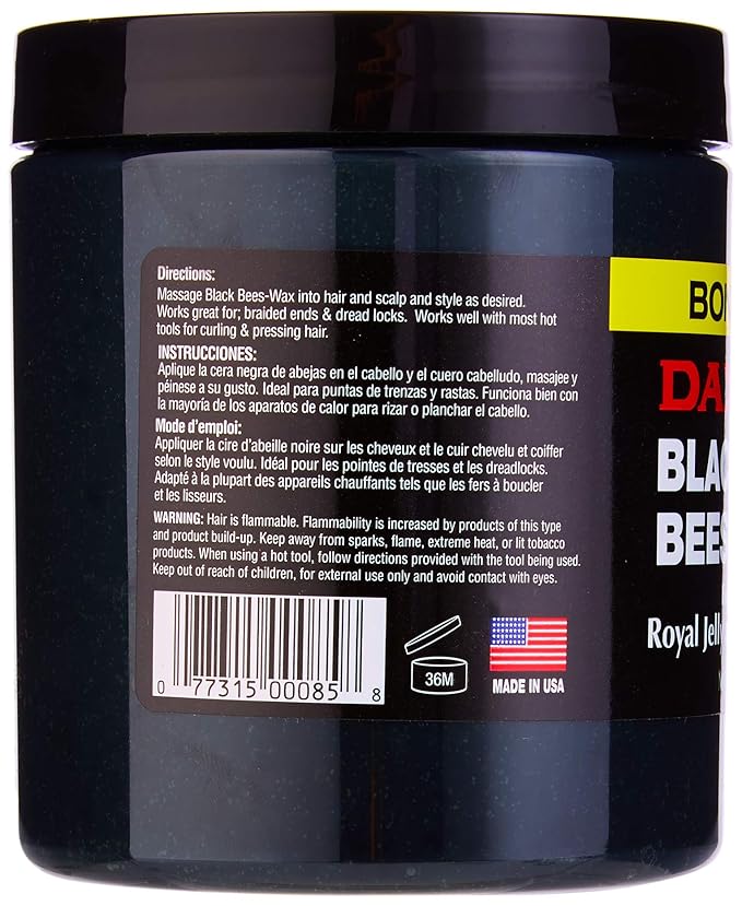 Dax Black Bees Wax Fortified With Royal Jelly |14 oz |7.5 oz x-pression