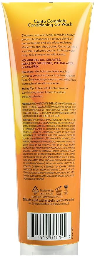 CANTU Shea Butter for Natural Hair Complete Conditioning Co-Wash, 10 OZ, 284 ml x-pression