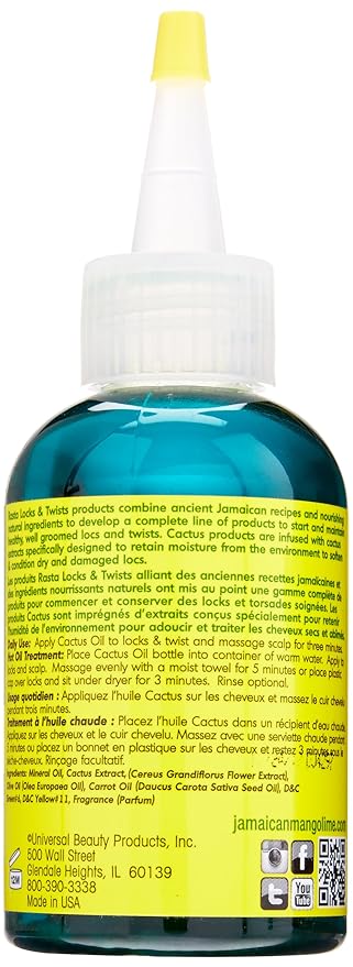 Jamaican Mango & Lime Cactus Oil, 4 Ounce by Jamaican Mango & Lime x-pression