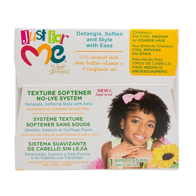 Just For Me- No-Lye Texture Softener Kit For Kids - 1 Application x-pression
