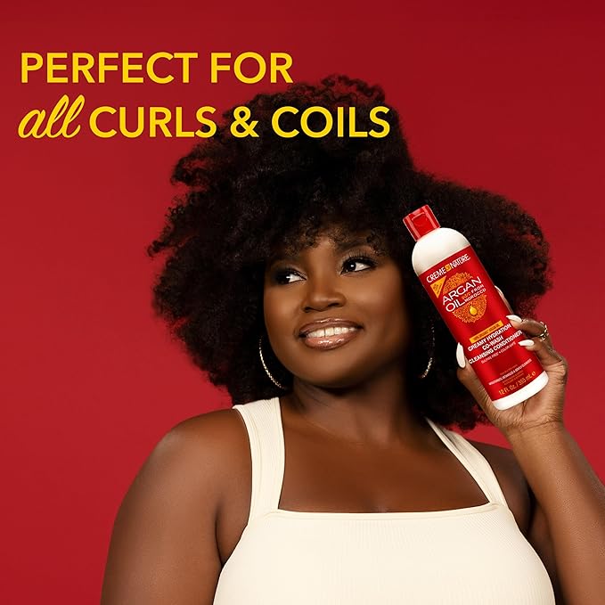 Creme of Nature, Argan Oil Hair Conditioner, Creamy Hydration Co-Wash Cleansing Conditioner, 12 Fl Oz x-pression