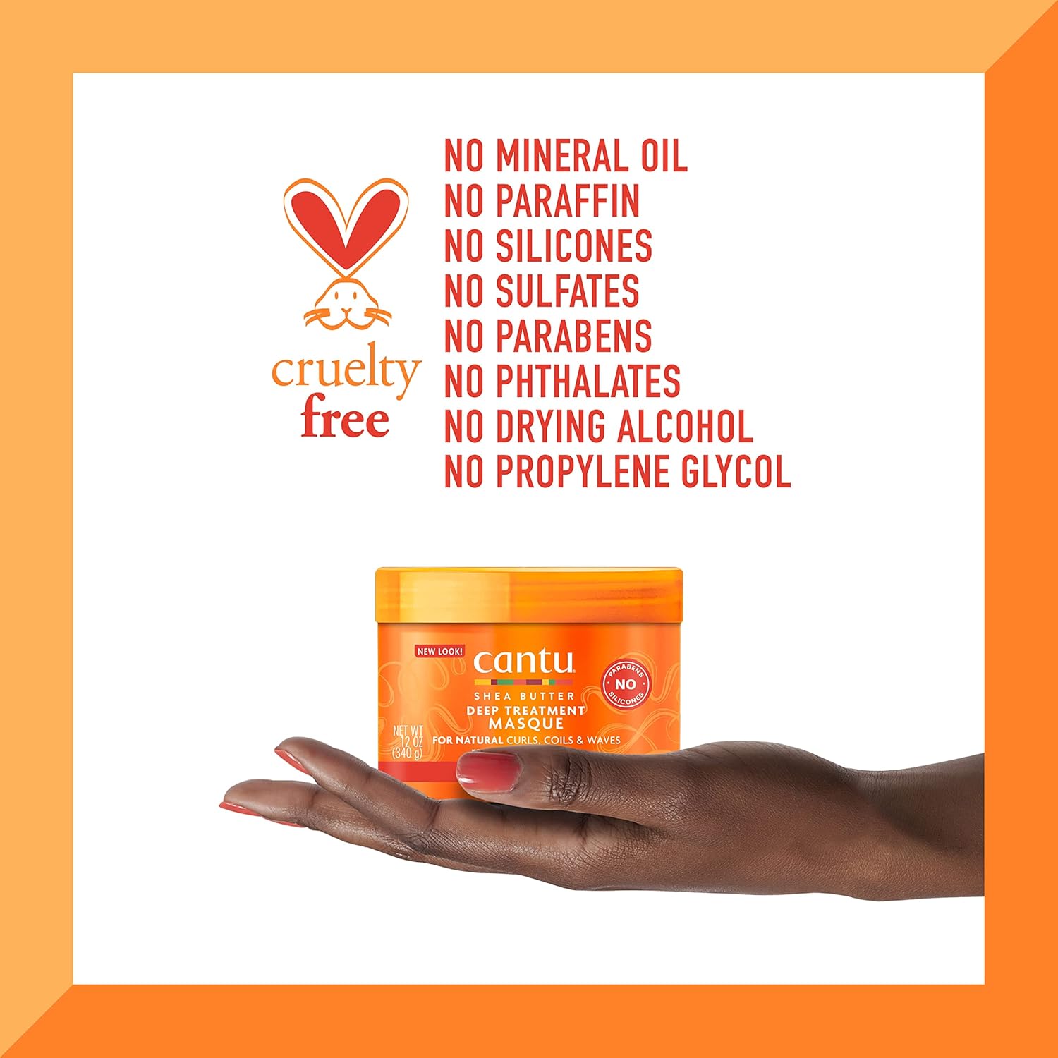 Cantu Shea Butter for Natural Hair Deep Treatment Masque, 12 Ounce x-pression