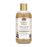 African Pride Moisture Miracle Honey, Chocolate & Coconut Oil Conditioner - Helps Repair & Replenish Moisture to Natural Coils & Curls, Nourishes & Restores, Sulfate Free, Color Safe, 12 oz x-pression
