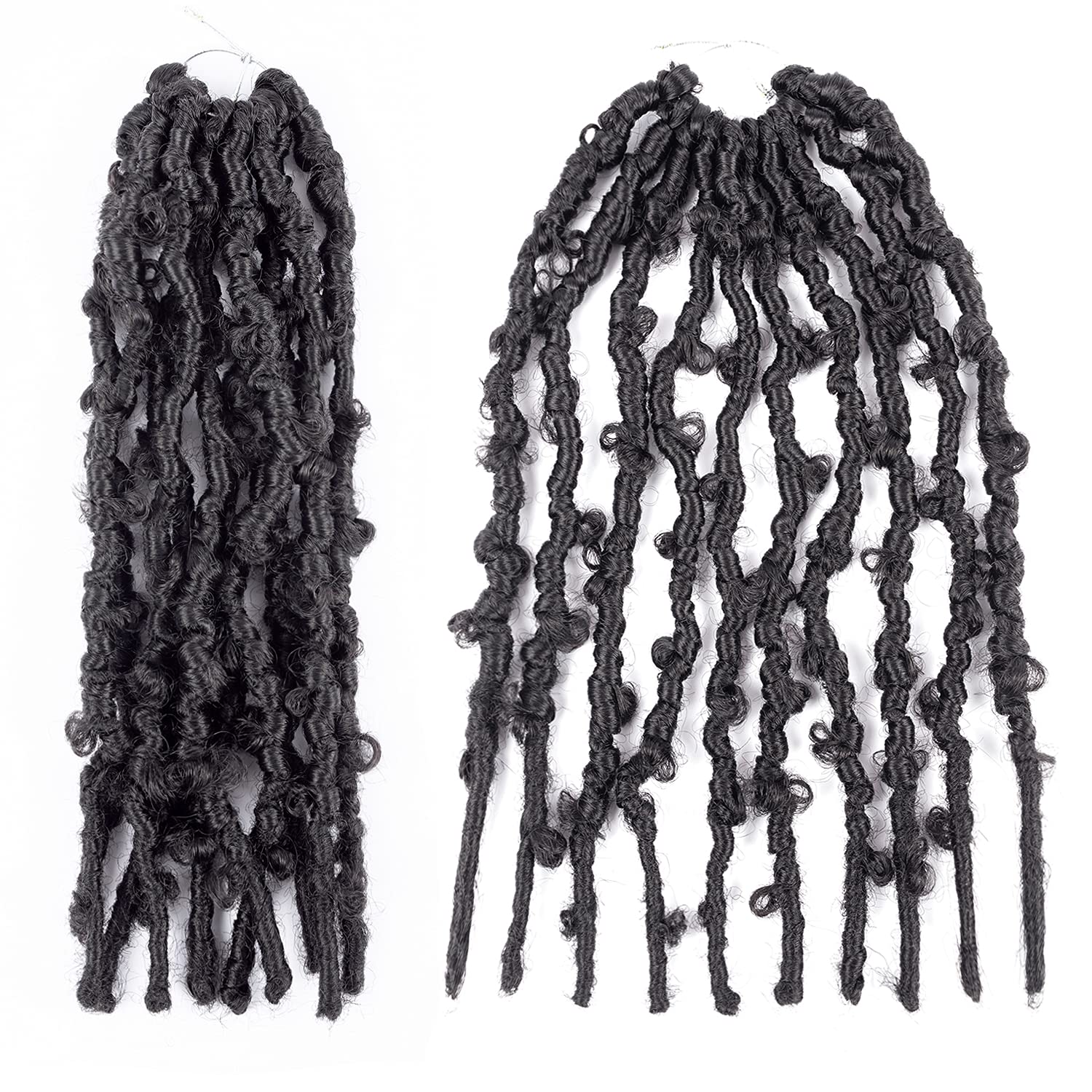 Obsession Butterfly Locs Crochet Hair 24 Inch, Faux Locs Crochet Hair For Black Women Pre-looped Crochet Braids Butterfly Twist Crochet Hair Extensions x-pression