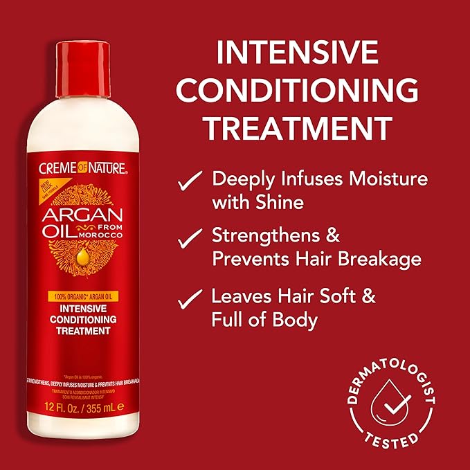 Crème of Nature Argan Oil from Morocco Intensive Conditioning Treatment, 12 Ounce x-pression