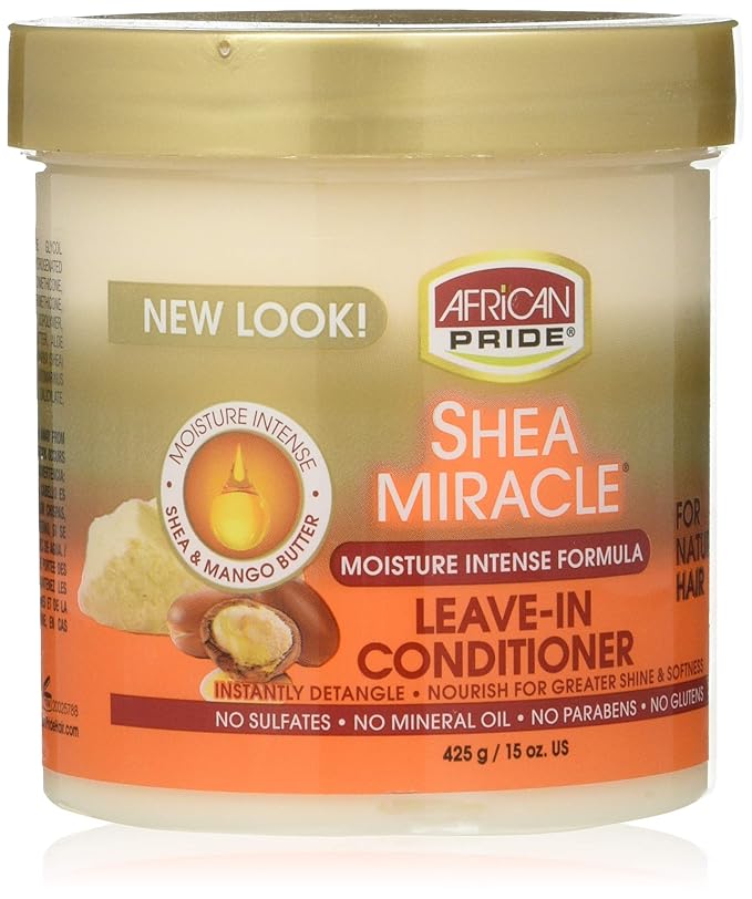 African Pride Shea Butter Miracle Leave in Conditioner - 15oz Jar x-pression