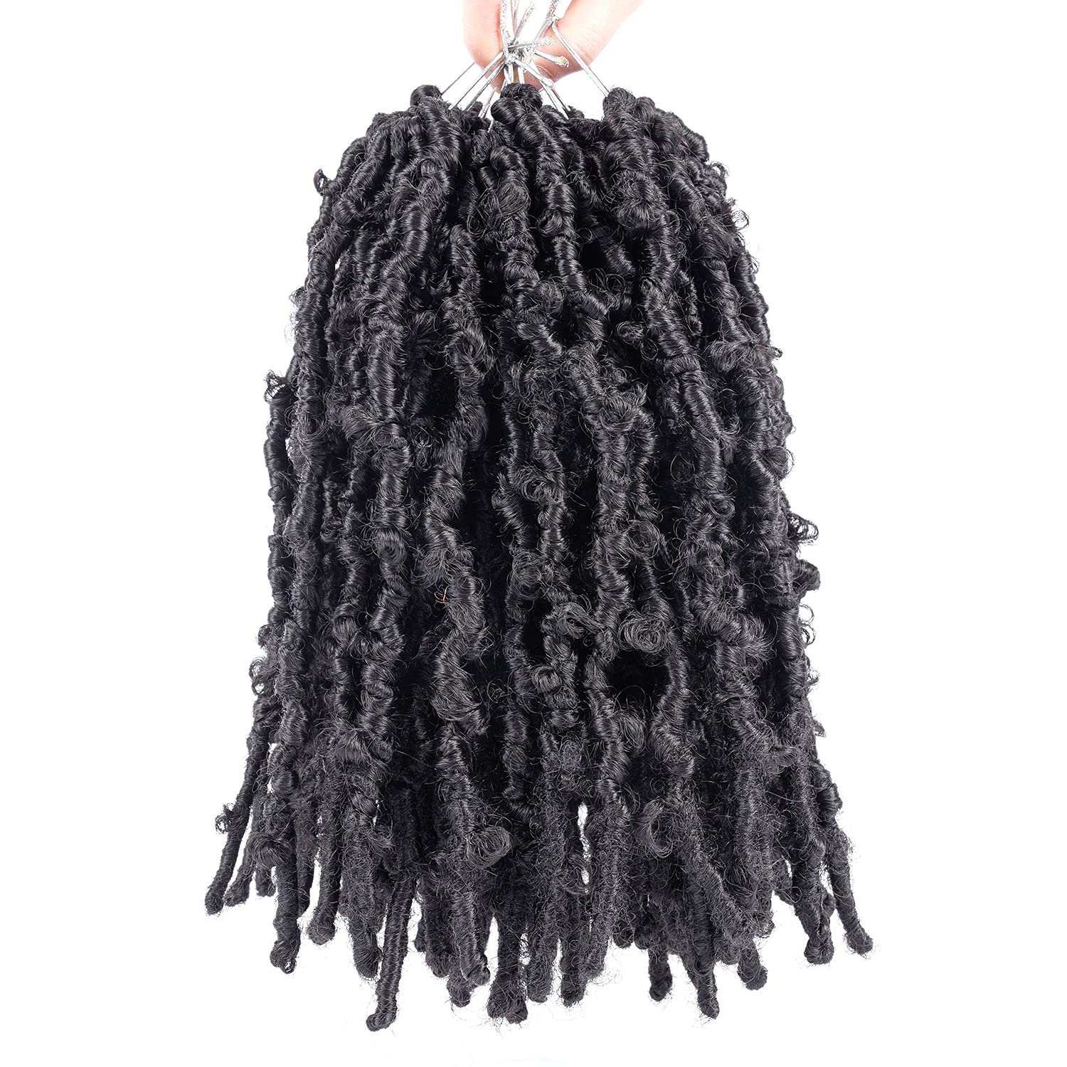 Obsession Butterfly Locs Crochet Hair 24 Inch, Faux Locs Crochet Hair For Black Women Pre-looped Crochet Braids Butterfly Twist Crochet Hair Extensions x-pression