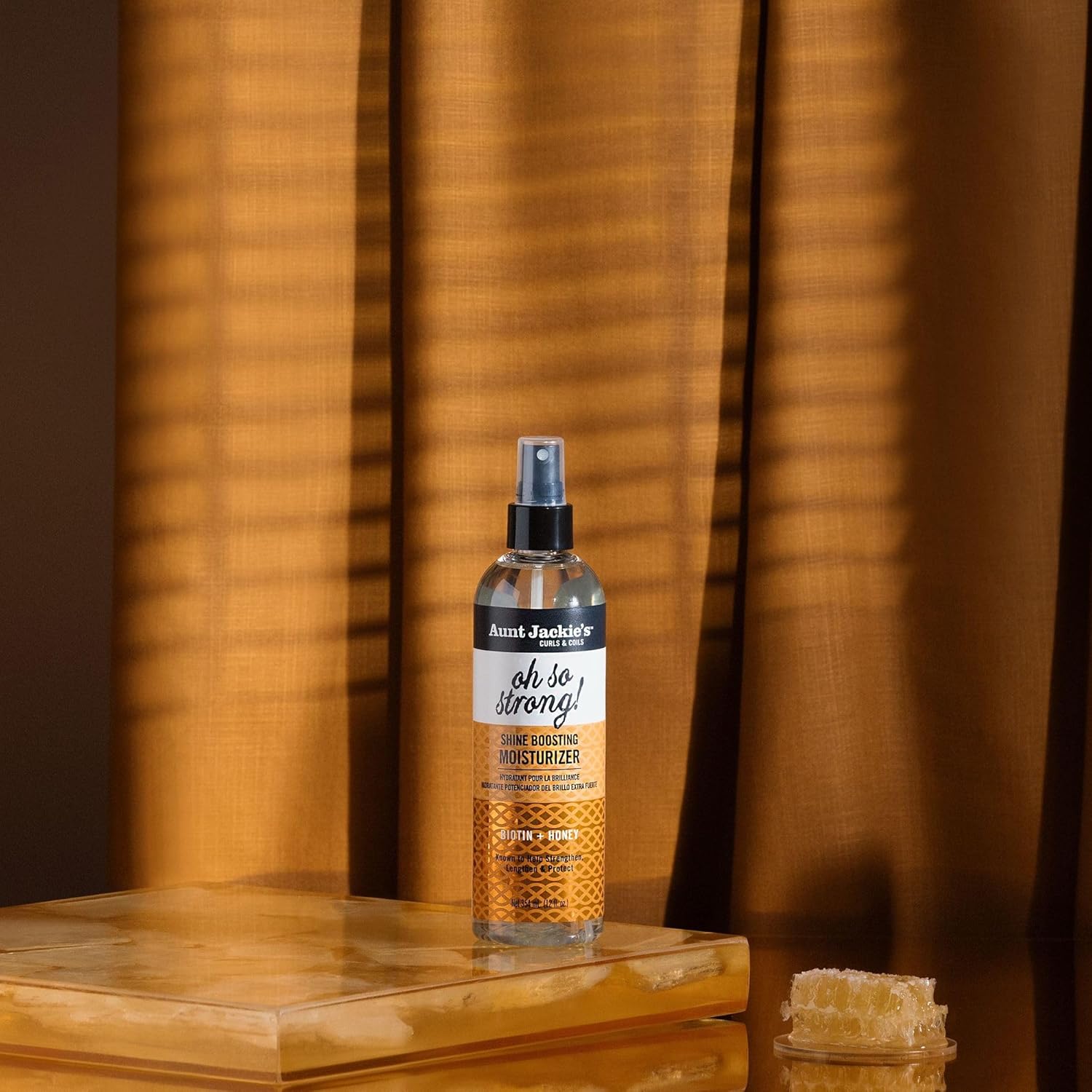 Aunt Jackie's Award-Winning Braid + Twist Collection Oh So Strong Shine Boosting Moisturizer, 12 fl oz x-pression