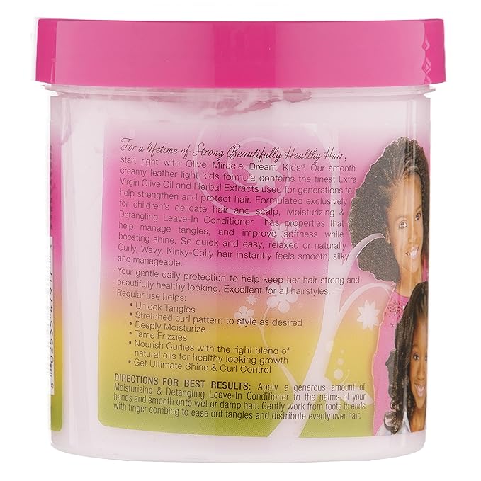 African Pride Dream Kids Leave-In Conditioner, Olive Miracle, 15 oz. x-pression